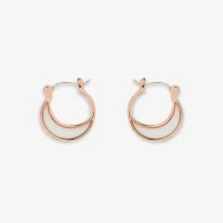 Pura Vida Bracelets Opal Crescent Hoop Earrings Best Sellers
