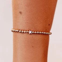 Pura Vida Bracelets Star Metal Stretch Bracelet