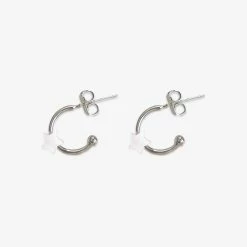 Pura Vida Bracelets Pearlized Star Bead Hoop Earrings Best Sellers