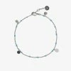 Pura Vida Bracelets Mini Coin Beaded Anklet