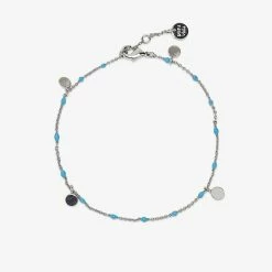 Pura Vida Bracelets Mini Coin Beaded Anklet
