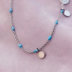 Pura Vida Bracelets Mini Coin Beaded Anklet