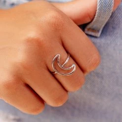 Pura Vida Bracelets Oversized Crescent Ring