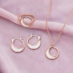 Pura Vida Bracelets Opal Crescent Charm Necklace Best Sellers