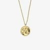 Pura Vida Bracelets Crystal Wave Coin Necklace