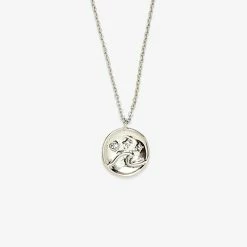 Pura Vida Bracelets Crystal Wave Coin Necklace