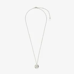 Pura Vida Bracelets Crystal Wave Coin Necklace