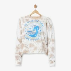 Pura Vida Bracelets Go With The Flow Long Sleeve Boxy Tee