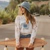 Pura Vida Bracelets Go With The Flow Long Sleeve Boxy Tee
