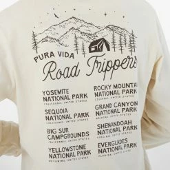Pura Vida Bracelets US Road Trip Long Sleeve Crew Tee Clothing