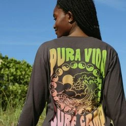Pura Vida Bracelets Surf Camp Long Sleeve Crew Tee