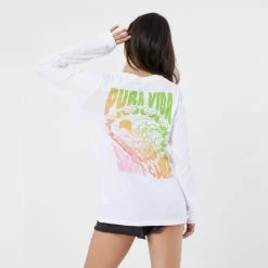 Pura Vida Bracelets Surf Camp Long Sleeve Crew Tee