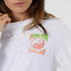 Pura Vida Bracelets Surf Camp Long Sleeve Crew Tee