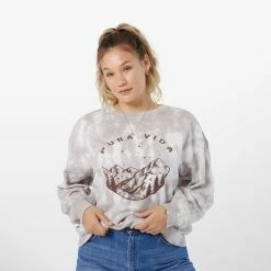 Pura Vida Bracelets Stars Above Oversized Crew Fleece Clothing