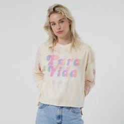 Pura Vida Bracelets Sunset Palms Long Sleeve Boxy Tee Best Sellers
