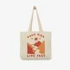Pura Vida Bracelets Live Free Canvas Tote Best Sellers