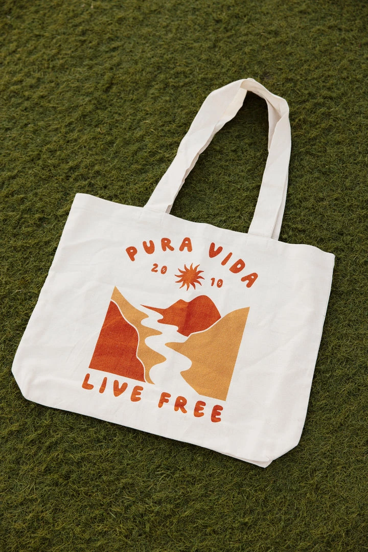 Best Sale ✨ Pura Vida Bracelets Live Free Canvas Tote Best Sellers 🥰 7 Pura Vida Bracelets Live Free Canvas Tote Best Sellers