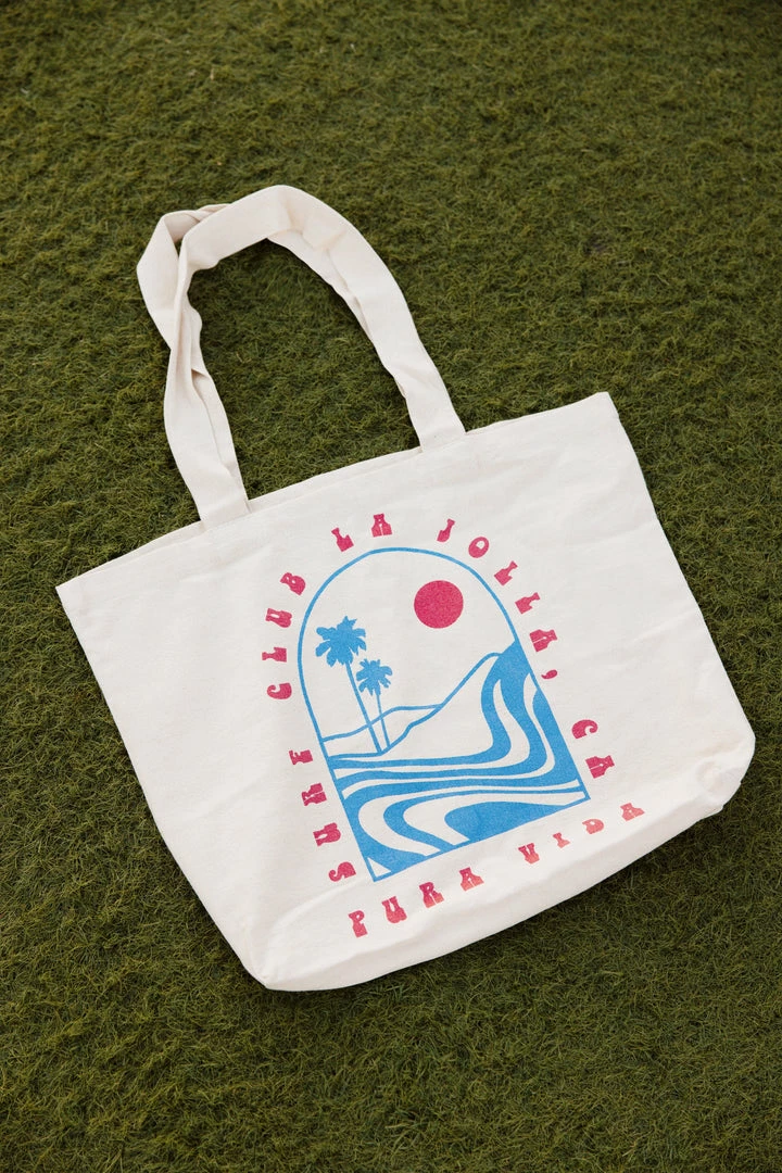 Flash Sale β Pura Vida Bracelets Best Sellers Surf Pink Canvas Tote π 6 Pura Vida Bracelets Best Sellers Surf Pink Canvas Tote