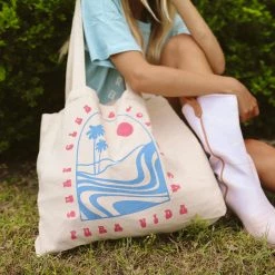Flash Sale β Pura Vida Bracelets Best Sellers Surf Pink Canvas Tote π 14 Pura Vida Bracelets Best Sellers Surf Pink Canvas Tote