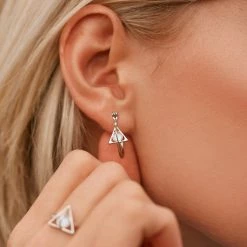 Harry Potter Collaborations Deathly Hallows Hoop Earrings