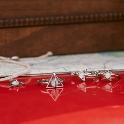 Harry Potter Collaborations Deathly Hallows Hoop Earrings