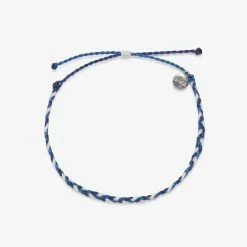 Pura Vida Bracelets Men's World Surf League Mini Braided Anklet