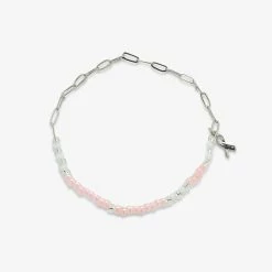 Charity Boarding 4 Breast Cancer Half N Half Bracelet