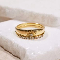 Demi Fine Best Sellers Sunny Days Ring Stack
