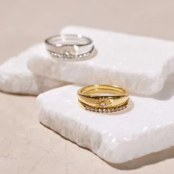 Demi Fine Best Sellers Sunny Days Ring Stack