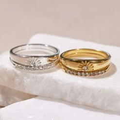 Demi Fine Best Sellers Sunny Days Ring Stack