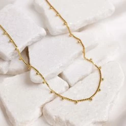 Demi Fine Ball Bead Chain Choker