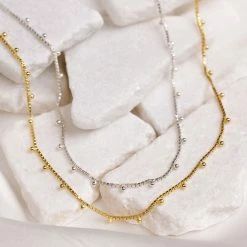 Demi Fine Ball Bead Chain Choker