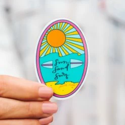 Pura Vida Bracelets Sun Sand Surf Sticker Best Sellers