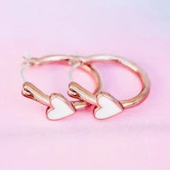 Spring 2020 Best Sellers Petite Heart Hoop Earrings