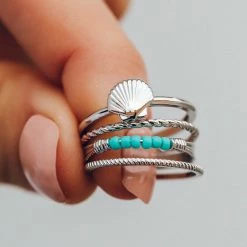 Deals π₯ Pura Vida Bracelets Shell Ring Stack Best Sellers π₯ 10 Pura Vida Bracelets Shell Ring Stack Best Sellers
