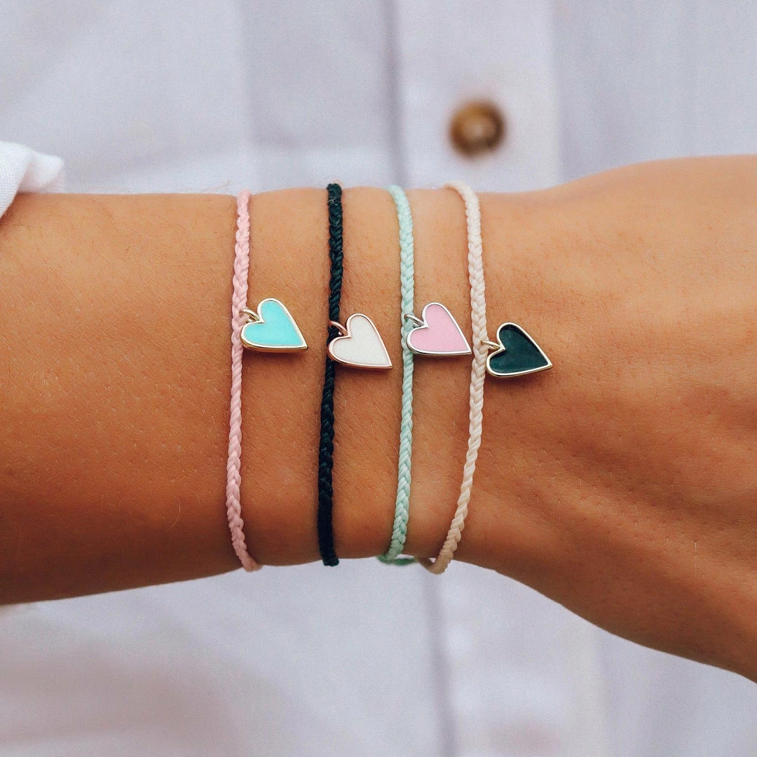 Best deal ✨ Pura Vida Bracelets Petite Heart Charm ⌛ 7 Pura Vida Bracelets Petite Heart Charm
