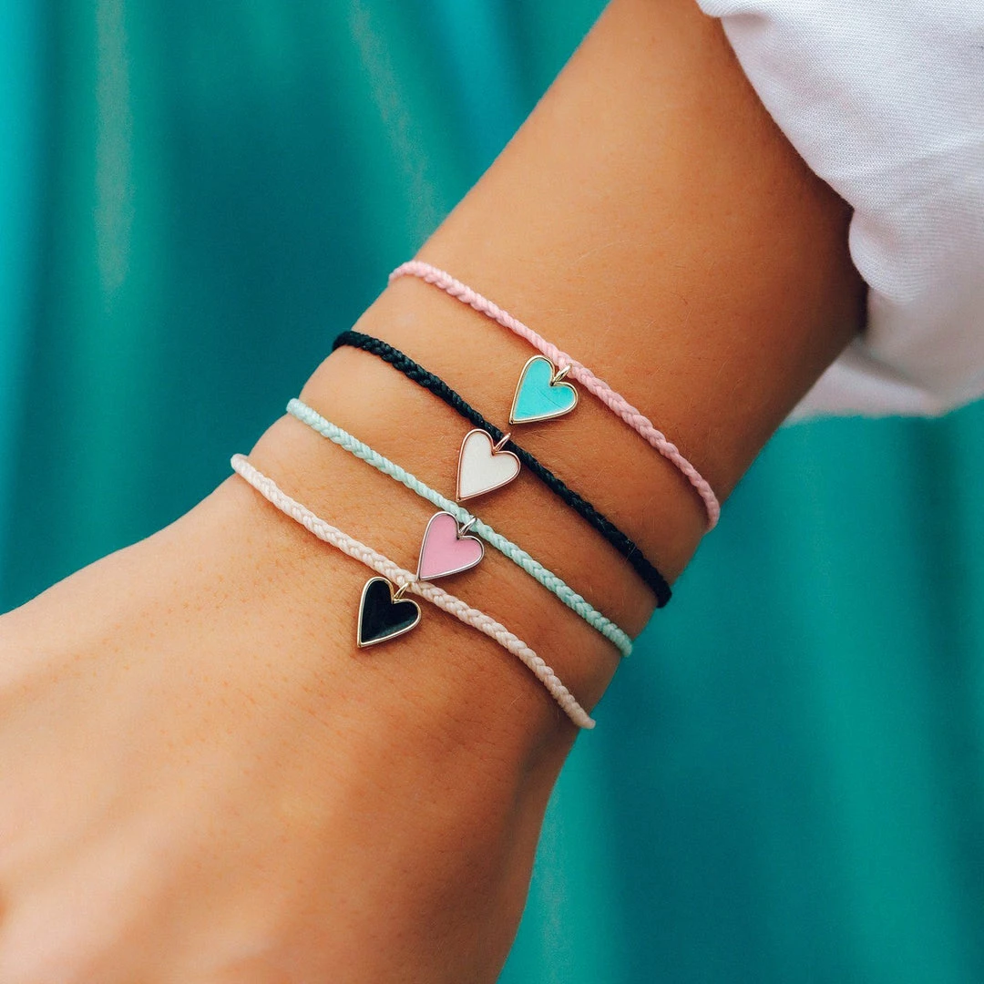 Best deal ✨ Pura Vida Bracelets Petite Heart Charm ⌛ 10 Pura Vida Bracelets Petite Heart Charm