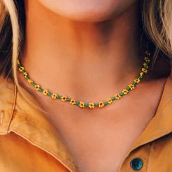 Pura Vida Bracelets Sunflower Seed Bead Choker Best Sellers