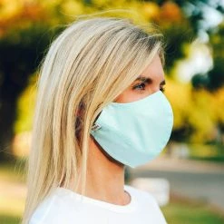 Pura Vida Bracelets Solid Seafoam Face Mask Best Sellers