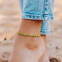 Pura Vida Bracelets Sunflower Seed Bead Anklet Best Sellers