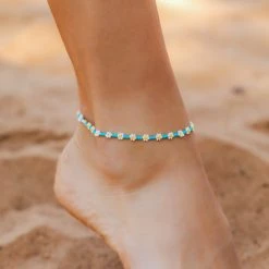 Pura Vida Bracelets Best Sellers Daisy Seed Bead Anklet