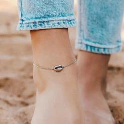 Pura Vida Bracelets Cowrie Chain Anklet Best Sellers