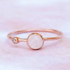 Pura Vida Bracelets Best Sellers Moonstone Double Stone Ring