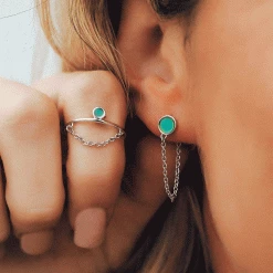 Pura Vida Bracelets Best Sellers Mood Chain Wrap Earrings & Ring Set