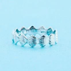 Spring 2021 Best Sellers Clam Shell Band Ring