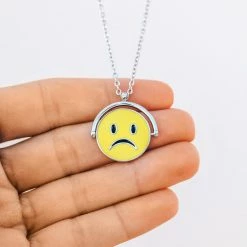 Spring 2021 Happy Face Spinner Necklace Trending On TikTok
