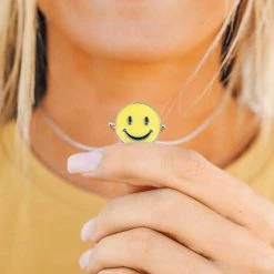 Spring 2021 Happy Face Spinner Necklace Trending On TikTok