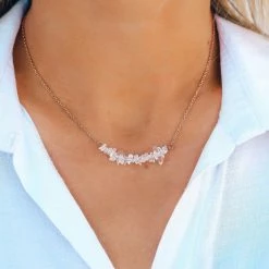Spring 2021 Clear Quartz Chip Choker Best Sellers