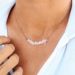 Spring 2021 Clear Quartz Chip Choker Best Sellers