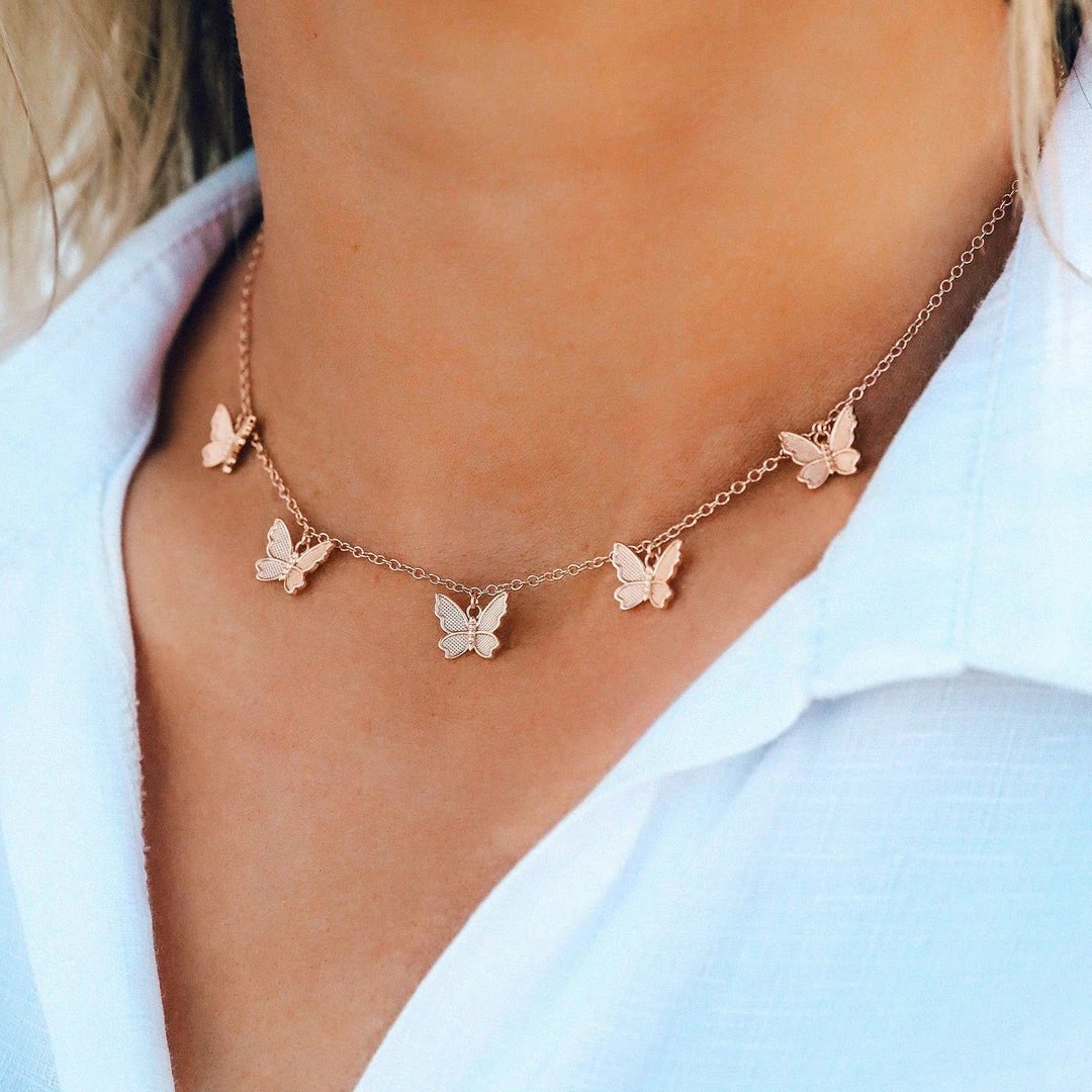Brand new ❤️ Spring 2021 Best Sellers Butterfly In Flight Choker 🔥 6 Spring 2021 Best Sellers Butterfly In Flight Choker